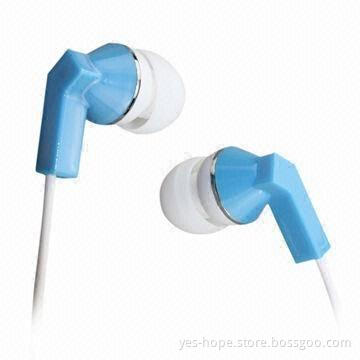 Phone Earphones with Jewel Decorations and Fashionable Patterns, Available in Various Color